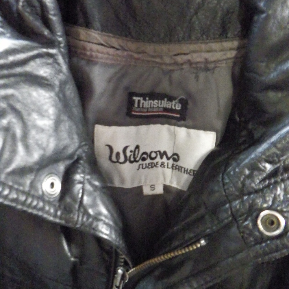 Womens Wilsons Leather Motorcycle Jacket  Small with Thinsulate liner